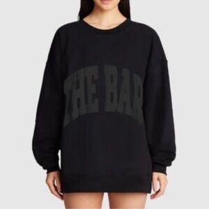 The Bar Black Crew Neck Sweater